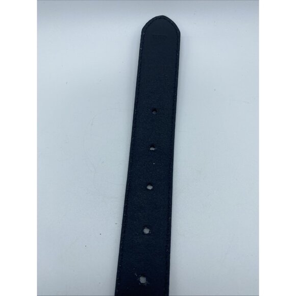 Men's Black Genuine Leather Belt Size 32 | 1 1/8" Wide | Style 8221 | Classic Fi - Picture 12 of 14
